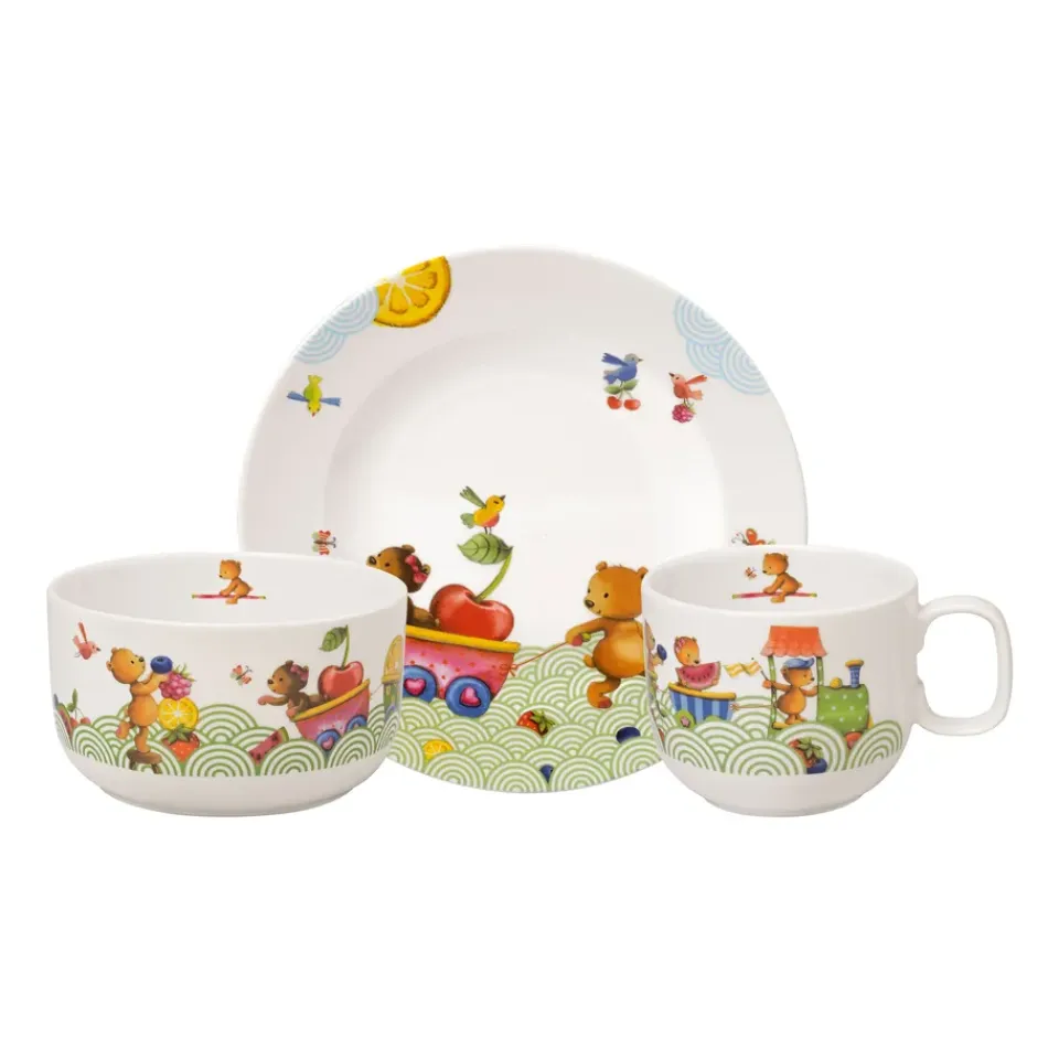 Villeroy & Boch Hungry as a Bear children's dinnerware, 3 pieces Multi
