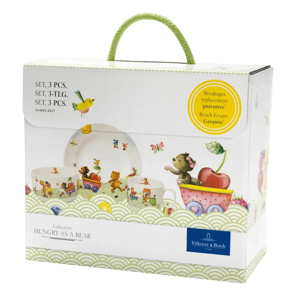 Villeroy & Boch Hungry as a Bear children's dinnerware, 3 pieces Multi