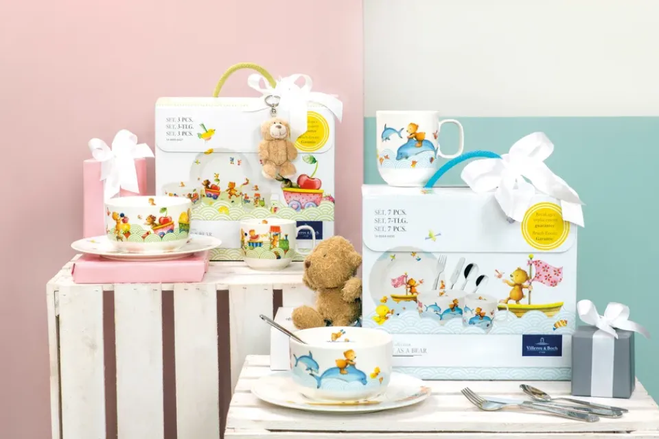 Villeroy & Boch Hungry as a Bear children's dinnerware, 3 pieces Multi