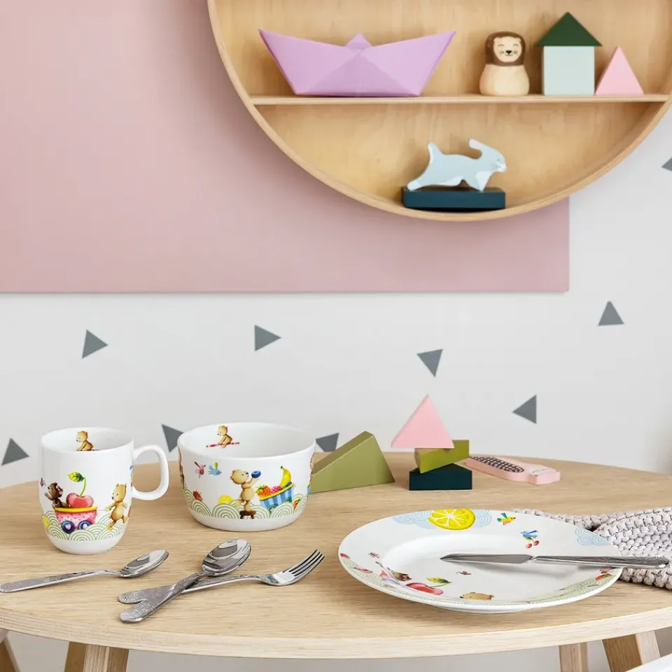 Villeroy & Boch Hungry as a Bear children's dinnerware and cutlery, 7 pieces Multi Outlet