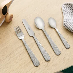 Villeroy & Boch Hungry as a Bear children's cutlery 4 pieces, Stainless steel Silver-coloured Clearance