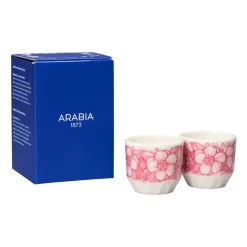 Arabia Huvila egg cup 2-pack, Pink-white PinkWhite New