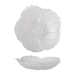 Bloomingville Iani bowl glass Ø26 cm, White Outlet