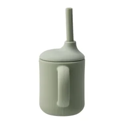 Scandi Living Idun mug with silicone straw 120 ml, Green Outlet