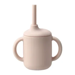 Scandi Living Idun mug with silicone straw 120 ml, Blusher Pink New