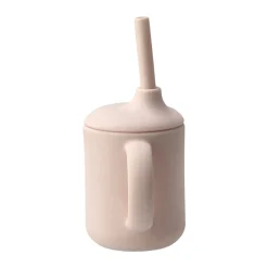 Scandi Living Idun mug with silicone straw 120 ml, Blusher Pink New