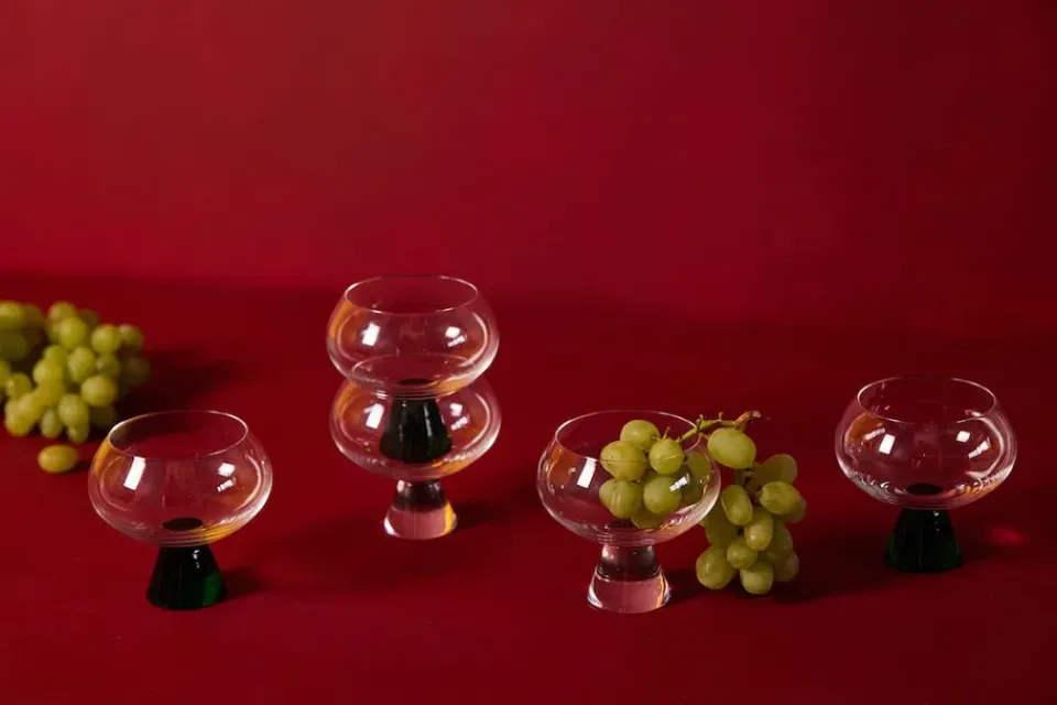 Byon Indy glass 24 cl 2-pack, Green-clear GreenTransparent Discount