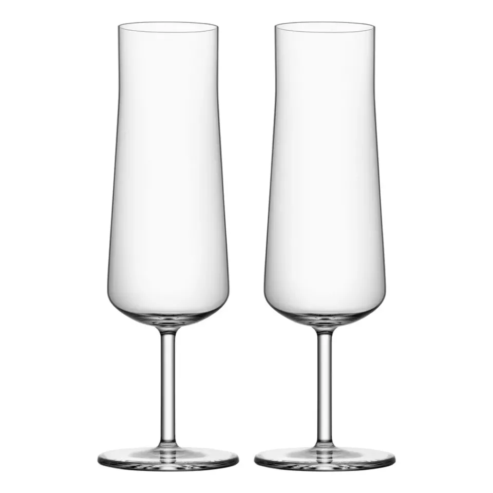 Orrefors Informal champagne glass 22 cl 2-pack, Clear Transparent Online