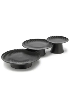 Serax Inku cake plate 24 cm, Black Hot