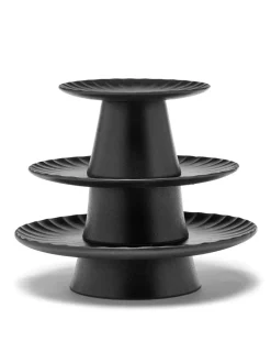 Serax Inku cake plate 24 cm, Black Hot