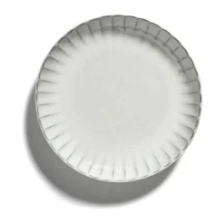 Serax Inku high plate M Ø21 cm 2-pack, White