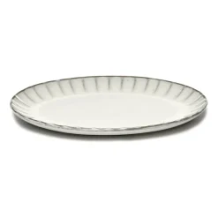 Serax Inku oval plate S 17.5x25 cm, White Outlet