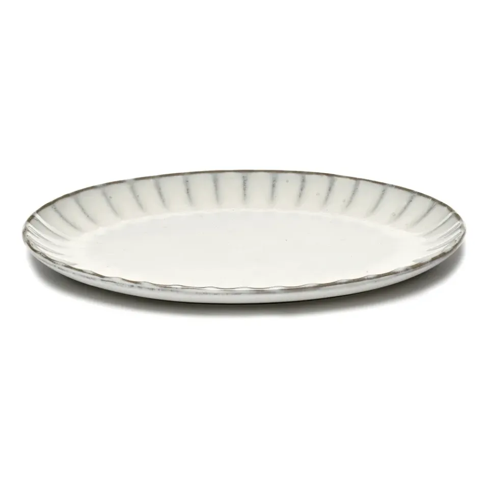 Serax Inku oval plate S 17.5x25 cm, White Outlet