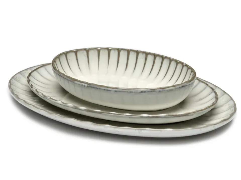 Serax Inku oval plate S 17.5x25 cm, White Outlet