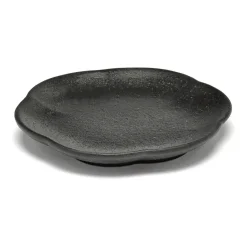 Serax Inku ridged plate S 8.9 cm, Black Clearance