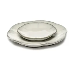 Serax Inku ridged plate S 8.9 cm, White