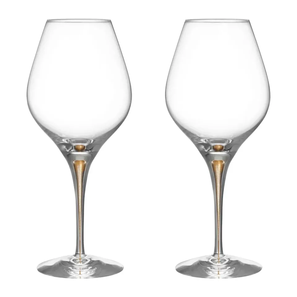 Orrefors Intermezzo Aroma wine glass 62 cl 2-pack, Gold Gold-coloured Outlet