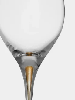 Orrefors Intermezzo Balance wine glass 44 cl 2-pack, Gold Gold-coloured Best