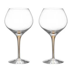 Orrefors Intermezzo Bouquet wine glass 70 cl 2-pack, Gold Gold-coloured Outlet