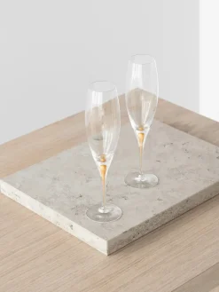 Orrefors Intermezzo champagne glass 26 cl 2-pack, Gold Gold-coloured