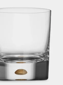 Orrefors Intermezzo old fashioned 25 cl 2-pack, Gold Gold-coloured Clearance