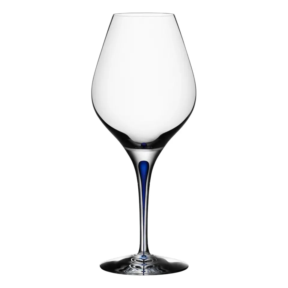 Orrefors Intermezzo wine glass 60 cl, Clear / Blue Discount