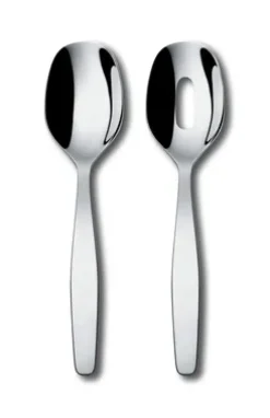 Alessi Itsumo salad servers 25 cm, Stainless steel Silver-coloured