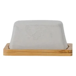 Bloomingville Josefine butter tray with saucer, grey BrownGrey Online