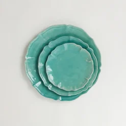 Olsson & Jensen Judith small plate Ø21 cm, Turquoise Blue Online