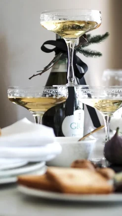 Wik & Walsøe Julemorgen champagne glass, 20 cl Transparent Discount