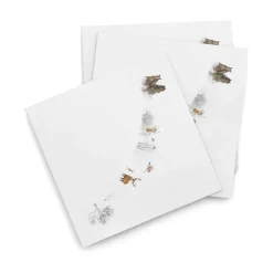 Wik & Walsøe Julemorgen napkin 25x25 cm 20-pack, Story White New