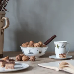 Wik & Walsøe Julemorgen saucer to 30 cl cup, white MultiWhite Clearance