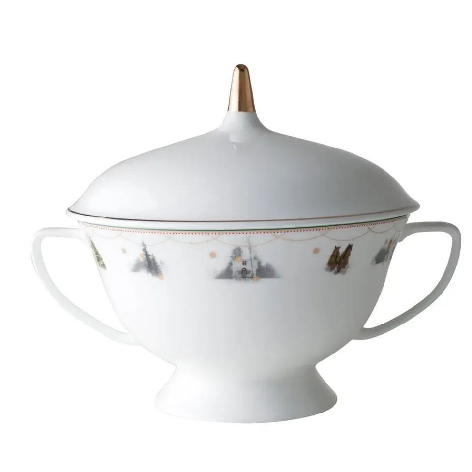 Wik & Walsøe Julemorgen serving bowl, white MultiWhite Hot