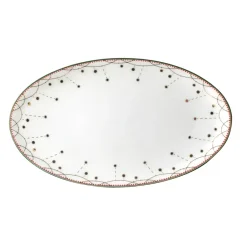 Wik & Walsøe Julemorgen serving plate oval, 20 cm MultiWhite Hot
