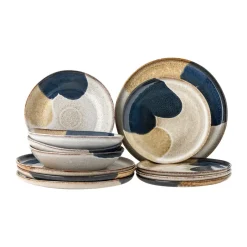 Bloomingville Jules dinner set 12-piece, Grey Discount