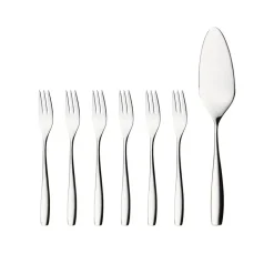 Hardanger Bestikk Julie cake set 7 pieces, Stainless steel Silver-coloured Clearance