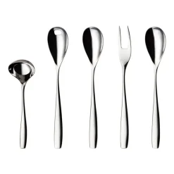 Hardanger Bestikk Julie serving set 5 pieces, Stainless steel Silver-coloured Online