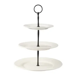Dorre Kafi cake stand 3 tiers porcelain, White Sale