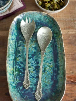 Bloomingville Kalima salad servers 2 pieces, Brass Gold-coloured Online