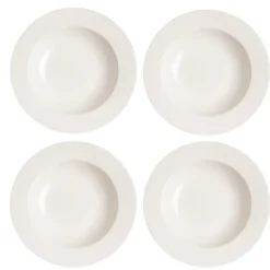Scandi Living Kalk deep plate 23 cm 4-pack, White Hot