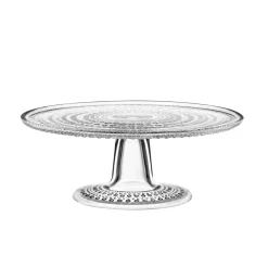 Iittala Kastehelm cake stand small, clear Transparent Outlet