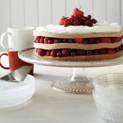 Iittala Kastehelmi cake plate, large, 31.5 cm Transparent Online