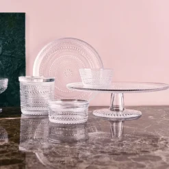 Iittala Kastehelmi cake plate, large, 31.5 cm Transparent Online