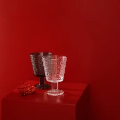 Iittala Kastehelmi drinking glass with stem 26 cl 2-pack, Clear Transparent Discount