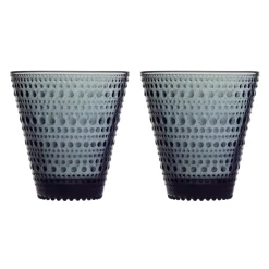 Iittala Kastehelmi glass 30 cl 2-pack, dark Grey Best