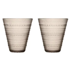 Iittala Kastehelmi glass 30 cl 2-pack, linen Beige Discount