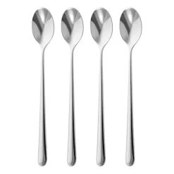 Robert Welch Kingham Bright latte spoon 4-pack, Stainless steel Silver-coloured New