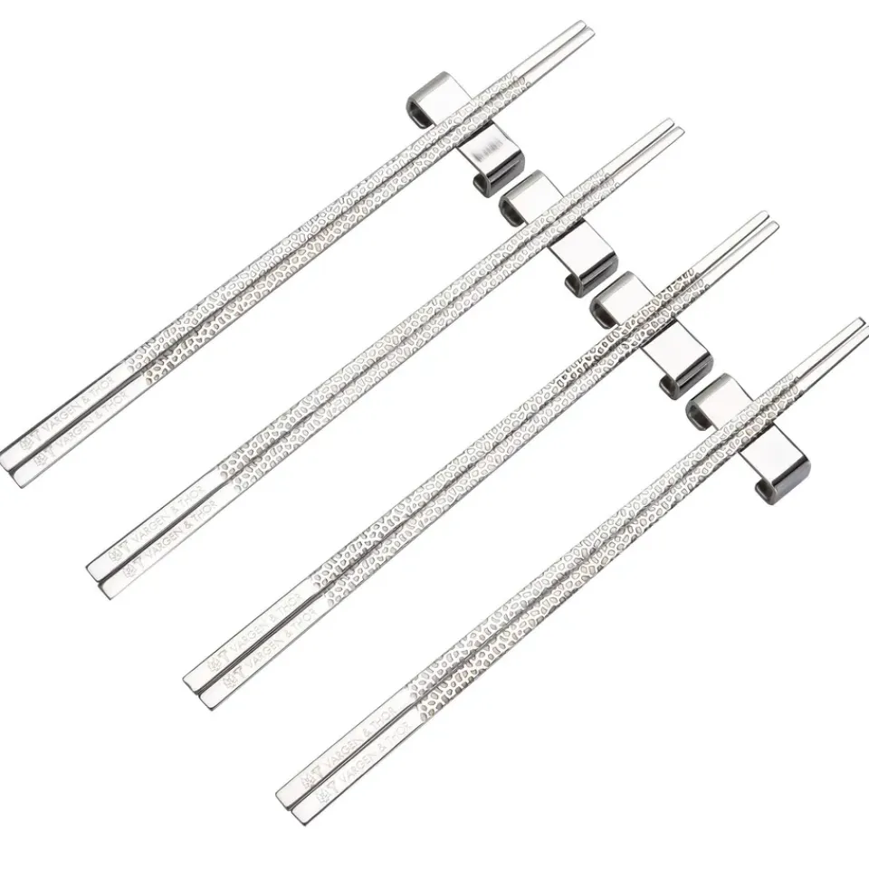 Vargen & Thor Kito Chopsticks 4-pack, Silver Silver-coloured Online