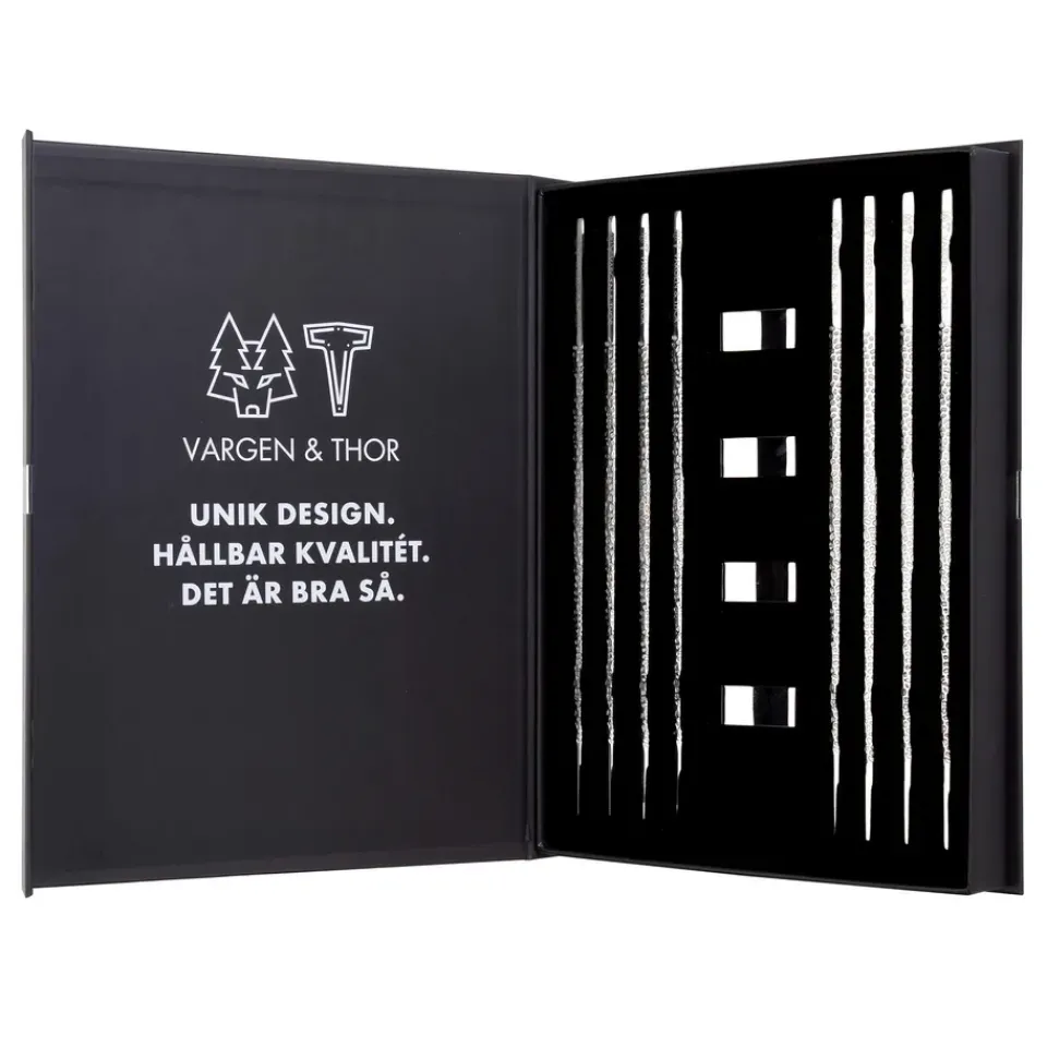 Vargen & Thor Kito Chopsticks 4-pack, Silver Silver-coloured Online