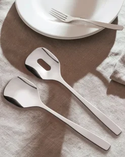 Alessi KnifeForkSpoon salad set, Stainless steel Silver-coloured Outlet